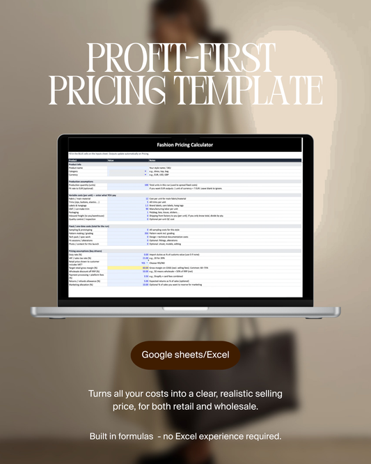 PROFIT-FIRST PRICING TEMPLATE