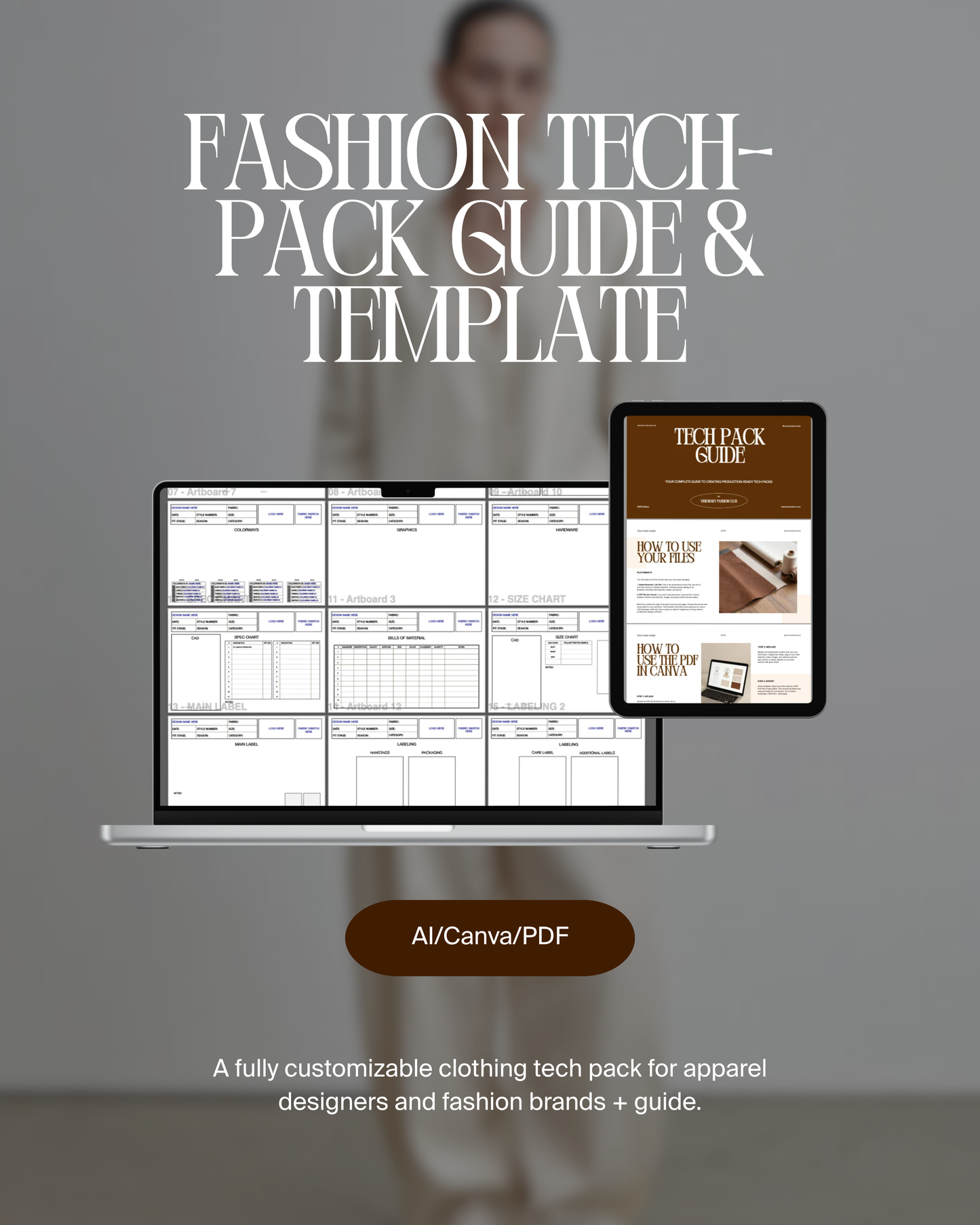 NEW: FASHION TECH PACK GUIDE & TEMPLATE