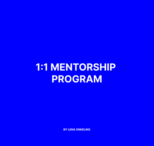 3 MONTHS 1:1 MENTORING (join waiting list)