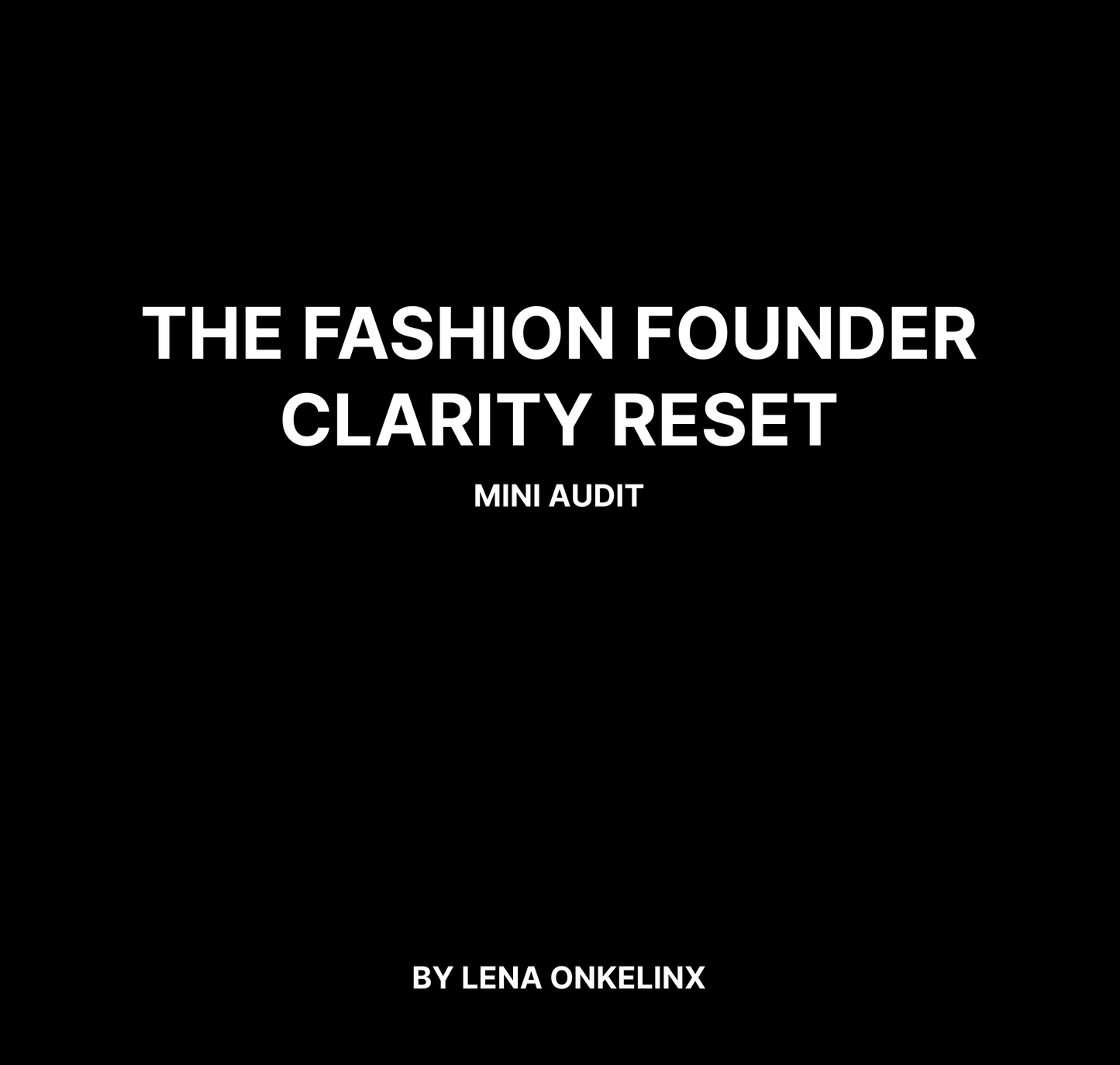 FASHION BRAND AUDIT
